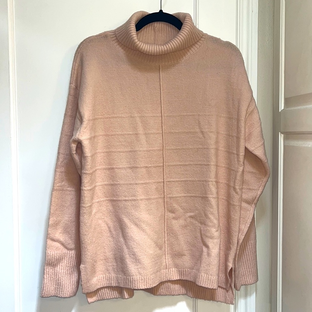 Caslon pink turtleneck sweater